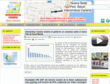 Tablet Screenshot of intersindicalsalud.org